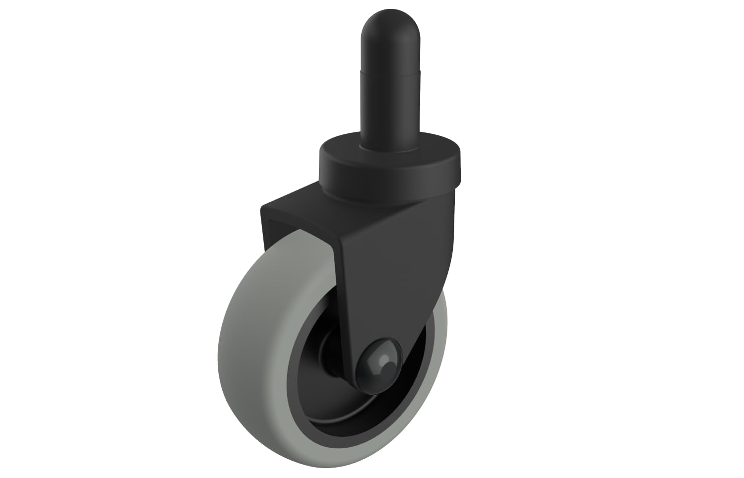 3 Inch Mop Bucket Replacement Casters Set of 4 Heavy Duty Non-Marking TPR Caster Wheels No Brake for Rubbermaid Mop Models 7570-l2,7571,7580,7581 Wavebrake(Black)