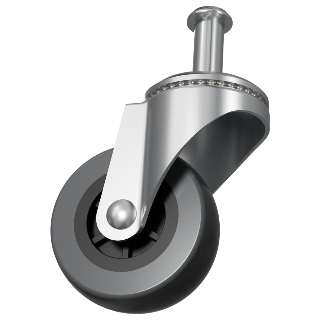 Caster Replacement Kit for Mechanic Stools & Workshop Creepers - 6-Pack of 2" Heavy-Duty Wheels with M8x20mm Stem