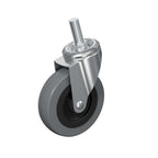 3" Swivel Caster Wheels (6-Pack) - Replacement M10x1 Metric Threaded Stem Casters for Creeper Service Carts, Shop Stools, Workbenches & Post Mounts