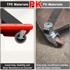 Ultimate Upgrade: 4" Rolling Caster Set with Locking Brake | 700LB Capacity for Garage Stools