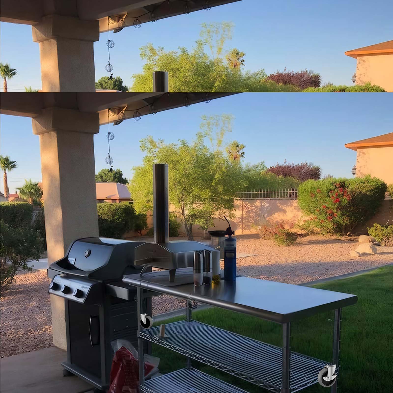 3" Swivel Caster Wheels (6-Pack) - Replacement M10x1 Metric Threaded Stem Casters for Creeper Service Carts, Shop Stools, Workbenches & Post Mounts