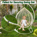 Maximum Security Ground Anchors:  16" J-Hook Rebar Stakes for Unshakable Fence, Canopy & Trampoline Setup