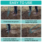 5 Tines 20 in Wide Heavy Duty Pitch Fork for Gardening Spading, Ergonomic Stainless Steel Digging Fork, 55 inch Heigh Handled Broad Fork Garden Tool Claw Weeder Soil Tiller Cultivator Aerate Clay Soil