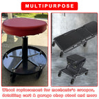 6-Pack Heavy Duty 2.5" Creeper Wheels with M8/M10 Threaded Stem