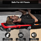 3" Swivel Caster Wheels (6-Pack) - Replacement M10x1 Metric Threaded Stem Casters for Creeper Service Carts, Shop Stools, Workbenches & Post Mounts