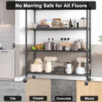 Ultimate Upgrade: 4" Rolling Caster Set with Locking Brake | 700LB Capacity for Garage Stools