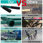 5 Tines 20 in Wide Heavy Duty Pitch Fork for Gardening Spading, Ergonomic Stainless Steel Digging Fork, 55 inch Heigh Handled Broad Fork Garden Tool Claw Weeder Soil Tiller Cultivator Aerate Clay Soil