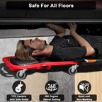 6-Pack Heavy Duty 2.5" Creeper Wheels with M8/M10 Threaded Stem