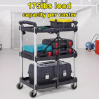 4" Swivel Stem Caster Wheels | 7/16" Stem Replacement for Carts, Mop Buckets & Grills