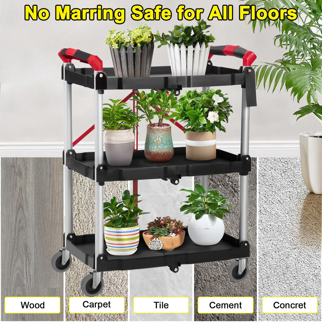 4" Swivel Stem Caster Wheels | 7/16" Stem Replacement for Carts, Mop Buckets & Grills