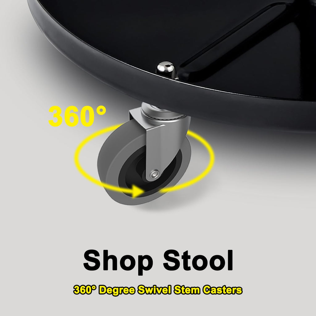 4" Swivel Stem Caster Wheels | 7/16" Stem Replacement for Carts, Mop Buckets & Grills