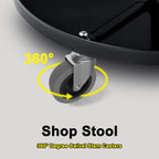 4" Swivel Stem Caster Wheels | 7/16" Stem Replacement for Carts, Mop Buckets & Grills