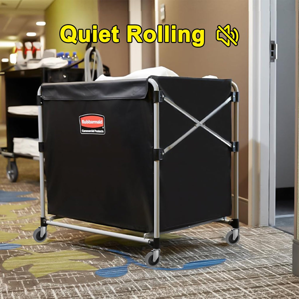 4" Swivel Stem Caster Wheels | 7/16" Stem Replacement for Carts, Mop Buckets & Grills