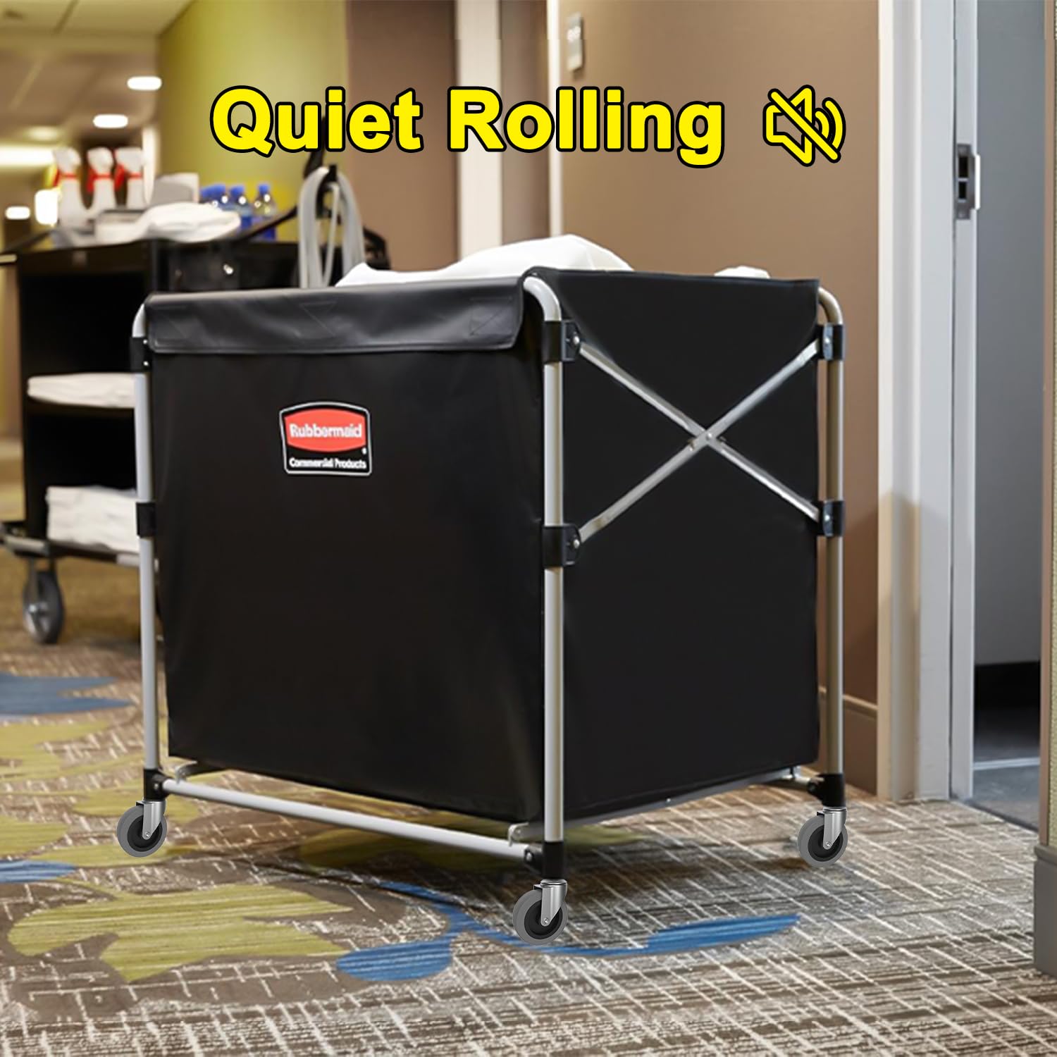 4" Swivel Stem Caster Wheels | 7/16" Stem Replacement for Carts, Mop Buckets & Grills